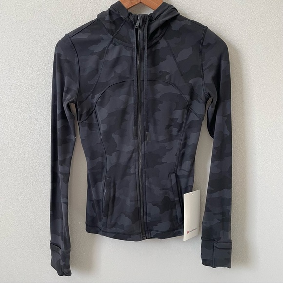 NWT Lululemon Hooded Define Jacket *Nulu Heritage Camo Deep Coal Multi Size 4 - Picture 1 of 8